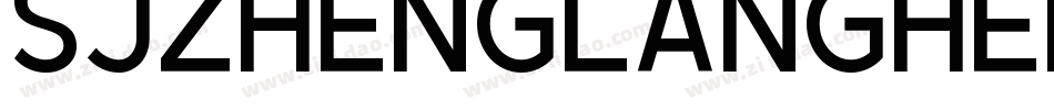 sjzhenglanghei regul字体转换